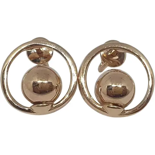 Золотые серьги-пуссеты Favoritum. 210144_7