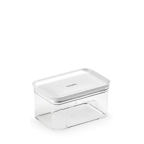 Прямоугольная емкость для хранения продуктов Daily 0,7л белая (57402)