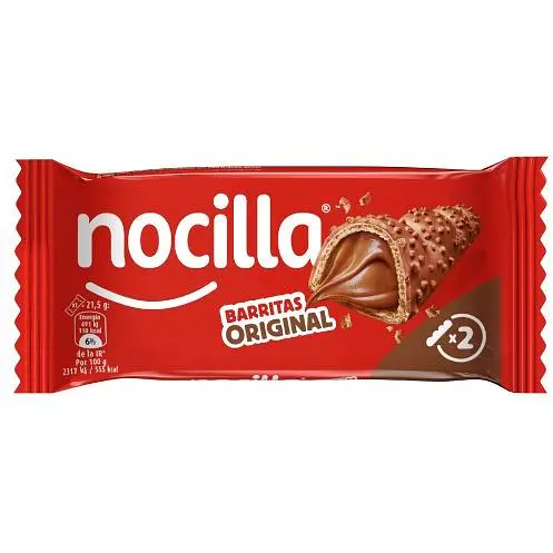 Батончик вафельный Nocilla Barritas с шоколадной начинкой 43 г