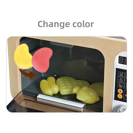 Мікрохвильова піч, підсвічування, звуки, муляжі їжі, що змінюють колір, 818-502A - фото 2