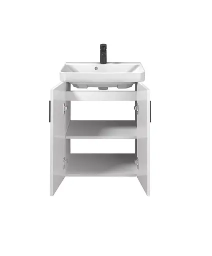 Тумба Мойдодир Idea 55-U з умивальником River 55 Білий універсальна Білий - фото 5