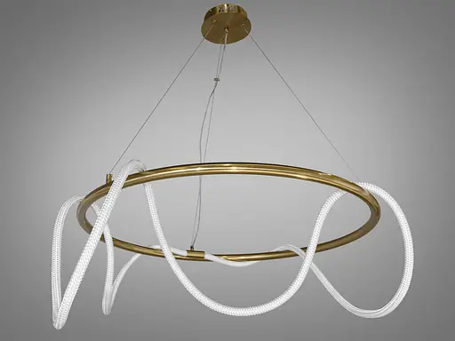 Подвесная лед люстра к кухне шланг, мощностью 48W, цвет бронзы. - фото 1