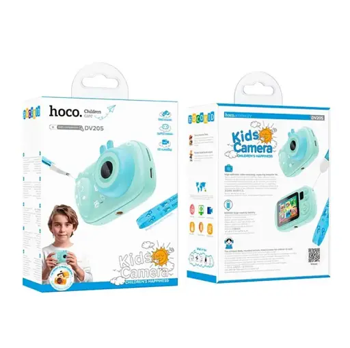 Детская цифровая фотокамера Hoco DV205 с поддержкой карты памяти 32MP Голубой - фото 3