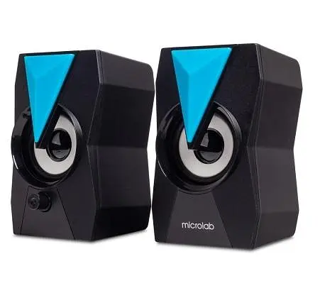 Колонки 2.0 Microlab B22, Black, 2 x 3 Вт, пластиковий корпус, RGB - підсвічування, живлення від USB - фото 2