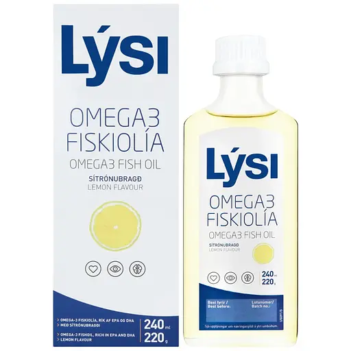 Набір Омега-3 Lysi; жирні кислоти EPA/DHA зі смаком лимона  + риб'ячий жир з печінки тріски з вітамінами A, D, E зі смаком лимона та м'яти  +  Kids з печінки тріски та тунця з вітамінами A, D, E + DHA-формула зі смаком лимона та манго 720 ми (3 шт. 240 мл) - фото 5