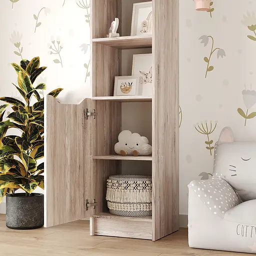 Пенал с открытыми полками 1Д Лилу 40x40x210 см Аляска серый (MBS-1393) - фото 3