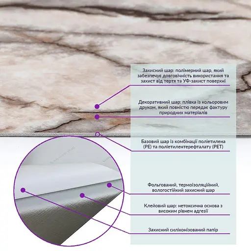 Самоклеящаяся виниловая плитка 600х300х1,5мм, цена за 1 шт. (СВП-108) Глянец SW-00000723 - фото 3