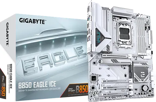 Mатеринська плата Gigabyte B850 Eagle Ice Socket AM5 (B850 EAGLE ICE) - фото 1