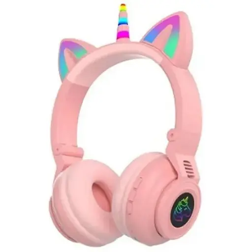 Навушники Unicorn Bluetooth Stereo STN-27 LED pink