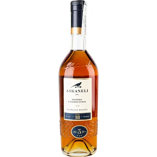 Бренді Асканели грузинський 3 зірки 40% 0.5 л (319787)