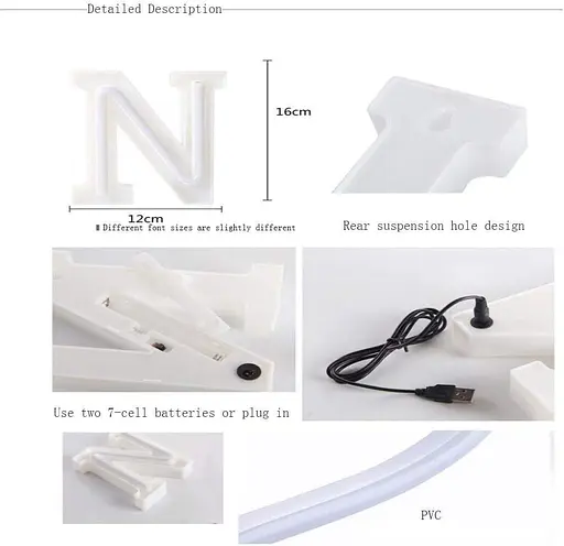 Світлодіодні гірлянди MoreLucky англійський алфавіт USB - фото 3