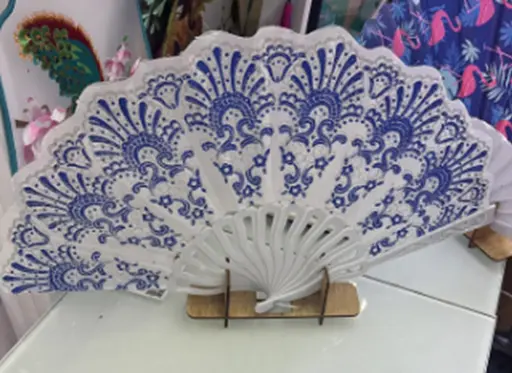 Аксессуар веер Голубое кружево (в ассортименте) - фото 2