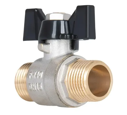 Кран шаровой Thermo Alliance Base 1/2" НН прямой, PN40, бабочка SD606W15 - фото 2