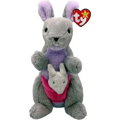 М'яка іграшка TY Beanie Bebies Сірий кенгуру Kayla 15 см (41349)