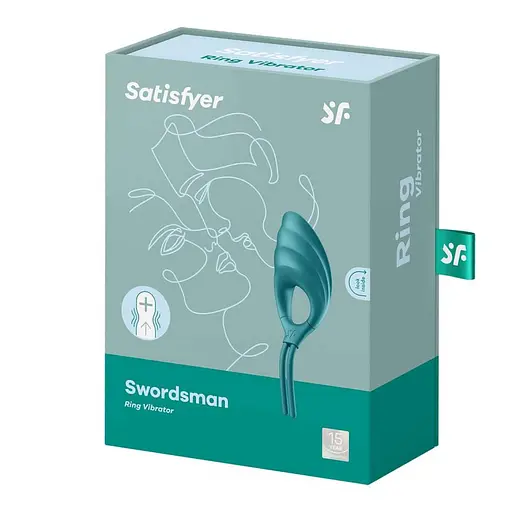 Виброкольцо Satisfyer Swordsman 14.2 см зеленый - фото 8