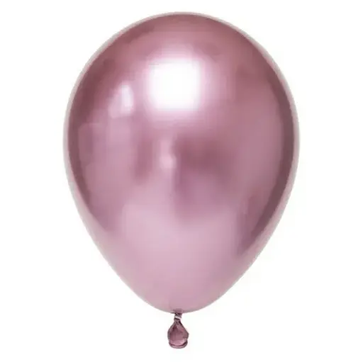 Шарик воздушный латексный 30 см (50) металлик розовый, IDEA7-DL-024