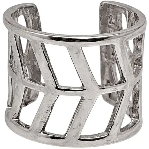 Серебряная серьга-кафф на хеликс.  9132452Р - фото 1