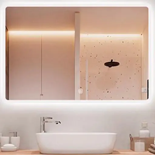 Дзеркало Dusel DE-M3011 75x120 см Сенсорне включення + підігрів, Білий - фото 3