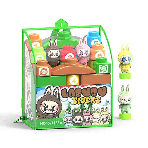 Конструктор на 36 деталей, 2 фігурки геро, в сумці 571