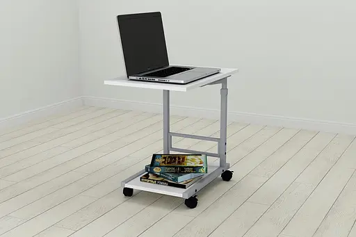 Стол приставной Ferrum-decor Френа 62x40x60 металл Серый ДСП Белый 16мм (FRD-102519) - фото 3