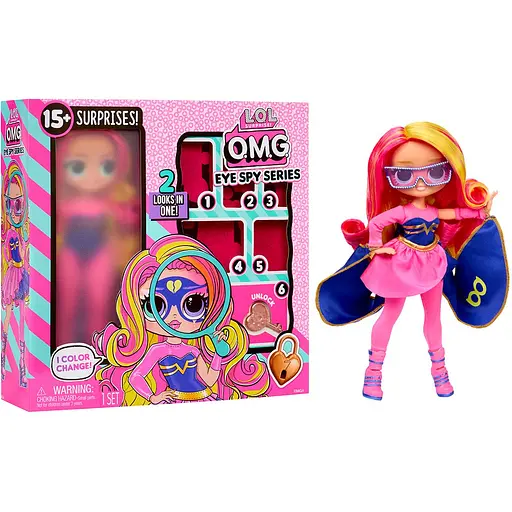 Игровой набор с куклой LOL Surprise! серии O.M.G Eye Spy – Супергеройка с аксессуарами (542667)