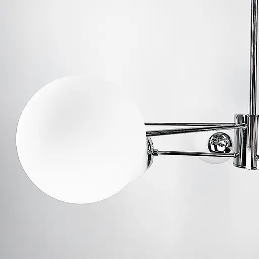 Стельова срібна люстра Right Selection на 8 плафонів Line.F CD 111/8 CH - фото 5