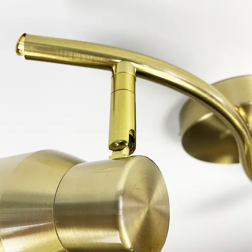 Латунний світильник із 2-ма регульованими плафонами | Арт. 52039/2 TBS | Line F - фото 3