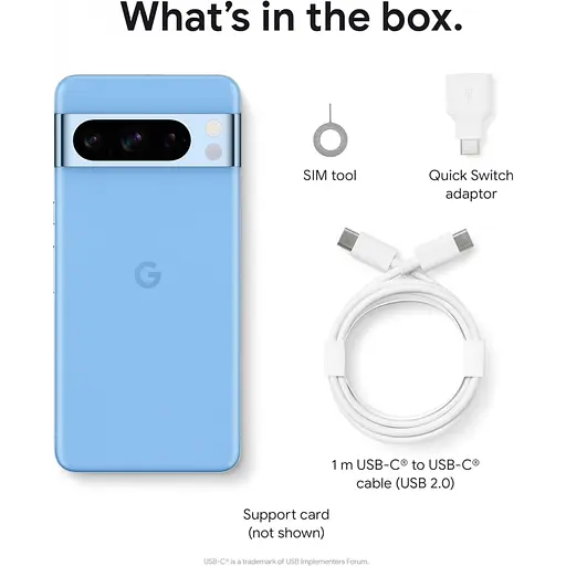 Смартфон Google Pixel 8 Pro 12/128Gb Bay (голубой) глобальная версия - фото 9