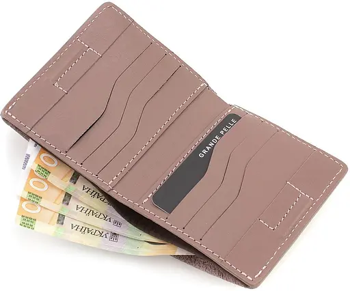 Женский кожаный кошелек Grande Pelle 11.5х11.5х3 см acs0024516 - фото 5