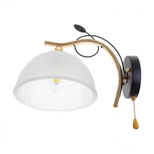 Бра Brille LK-713W/1 E27 BK + FG класика в передпокій спальню для залу читання кабінету - фото 2