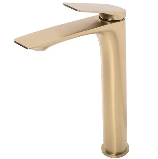 Змішувач для умивальника Rea Avalon brushed gold високий REA-B2705 Золотий - фото 1