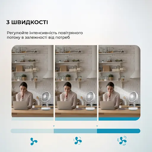 Портативний вентилятор CECOTEC Telescopic fan EnergySilence 1000 FoldAir Portable - фото 7