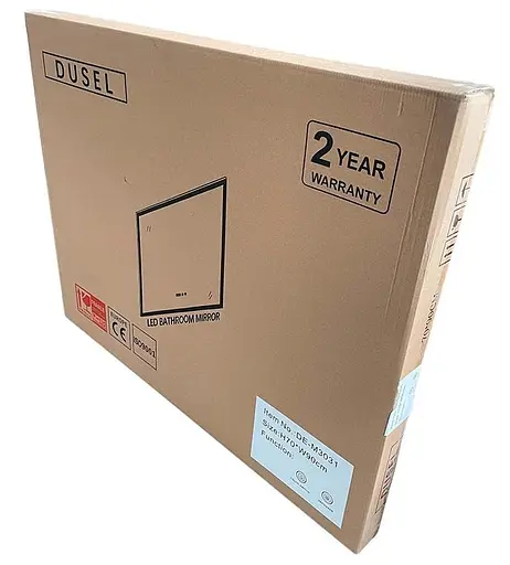 Дзеркало Dusel DE-M3021 75x100, Білий - фото 4