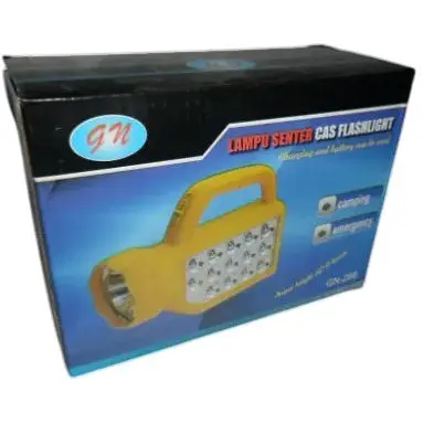 Мощный светодиодный аккумуляторный фонарь GN-288 прожектор переносной фонарь для охраны - фото 1