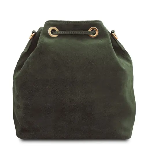 Женская замшевая сумка на плечо Firenze 25х26х13 см sum0028554 - фото 10