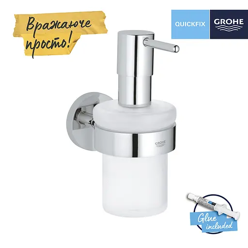 Дозатор для рідкого мила Grohe QuickFix Start 41195000, Білий - фото 3
