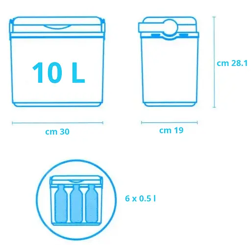 Ізотермічний контейнер Adriatic на 10 л фіолетовий - фото 8