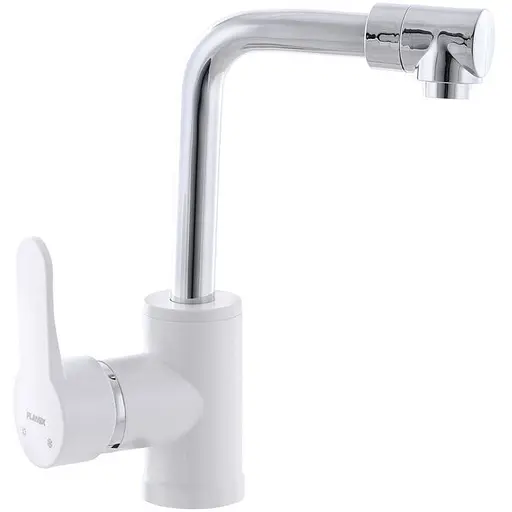 Змішувач для умивальника PLAMIX Mario-001 White (PM0556) - фото 1