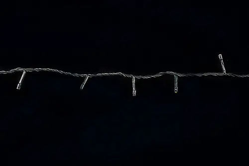 Світлодіодна гірлянда нитка на ялинку Кольорова 28 метрів 400 лампочок Laplandia інтер’єрна від мережі чорний провід (m.01.5В.400-) - фото 3