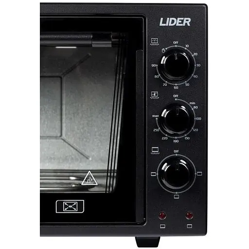 Духовка настільна Lider 4823 ECO BLACK-WHITE - фото 4