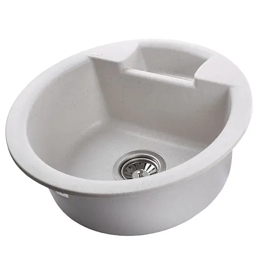 Гранитная мойка Globus Lux Guron жемчужный 480 мм, Серый - фото 3