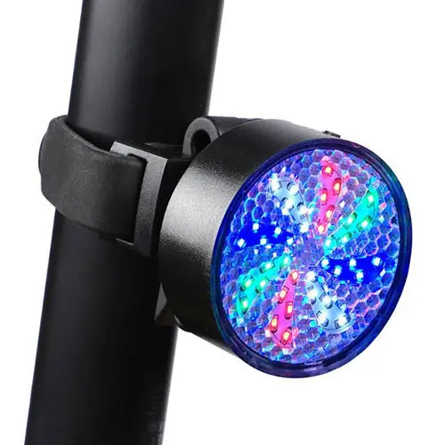 Велосипедный фонарь габарит AYQ-0113 + клипса + microUSB + 8 режимов (Цветной) - фото 2