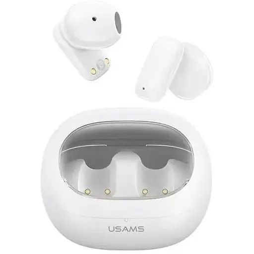 Беспроводная стерео гарнитура Usams US-TD22 TWS Earbuds - TD Series BT5.3, 30mAh, 230mAh, 4h, white