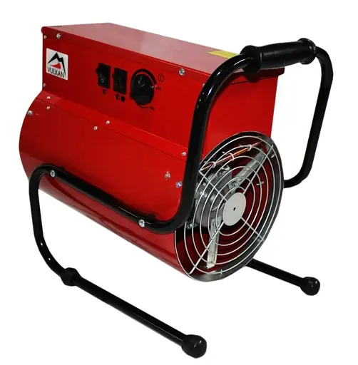 Електрична теплова гармата Vulkan 4,5 кВт, площа обігріву 45 кв.м., червоний, підлоговий, 230 В / 380 В (4500 ТП) - фото 3