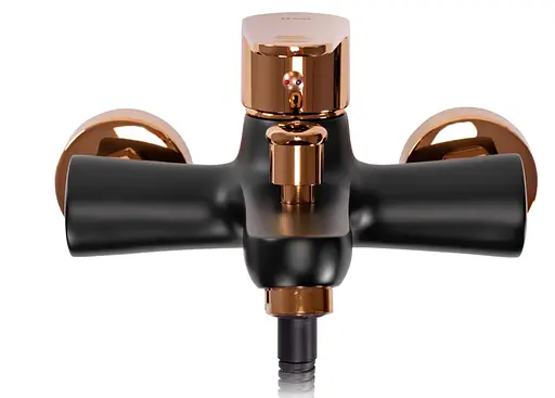 Змішувач для ванни Rea Mild black rose gold REA-B4813 Чорний - фото 5