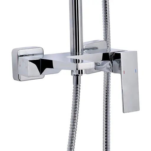 Душова система універсальна Qtap Gemini на три споживача (з виливом) QTGEM111CRM45685 Chrome, Хром - фото 3