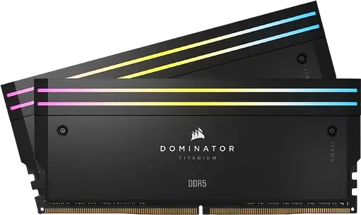 Оперативна пам'ять Corsair 64GB (2x32GB) DDR5 6000MHz Dominator Titanium RGB (CMP64GX5M2B6000C30)