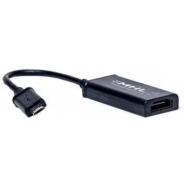 Кабель-перехідник PowerPlant micro Usb Hdmi 0.15 м Mhl adapter