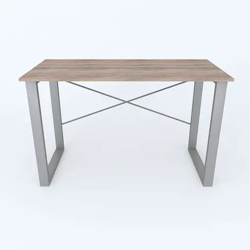 Письмовий стіл Ferrum-decor Драйв 750x1400x700 Сірий метал ДСП Дуб Сонома Трюфель 16 мм (FRD-103203) - фото 3