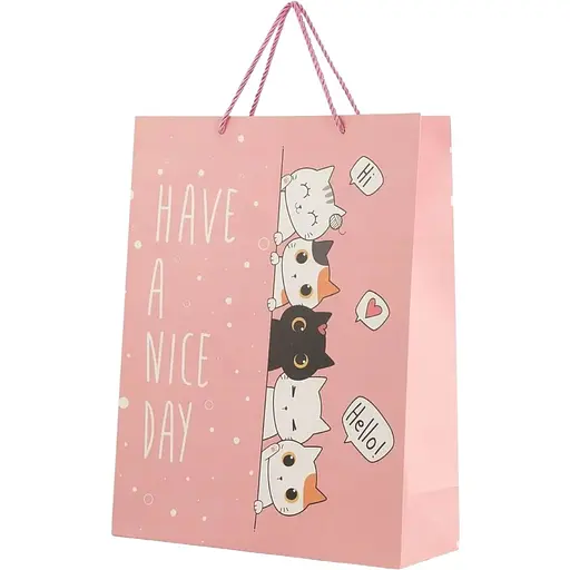 Пакет подарунковий XDW111163 Рожевий - фото 1